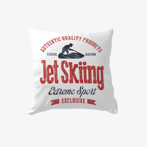 Jet Skiing White Maglietta Front
