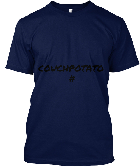 Couchpotato
# Navy T-Shirt Front