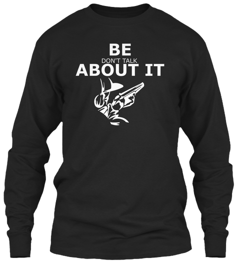 Be About It Black T-Shirt Front