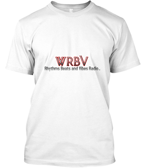 Wrbv Rhythms Beats And Vibes Radio White T-Shirt Front