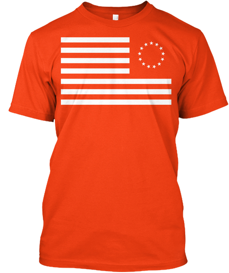 Constitutional Nation Deep Orange  áo T-Shirt Front
