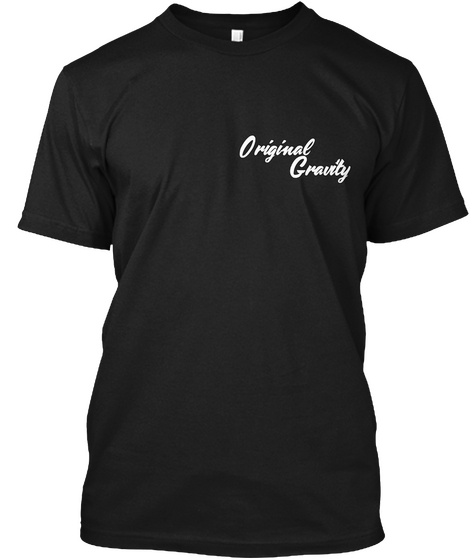 Team Original Gravity Official Apparel Black Camiseta Front