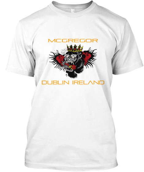 Mc Gregor Dublin Ireland White Kaos Front