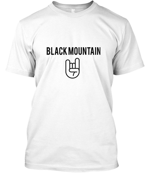 Black Mountain White T-Shirt Front
