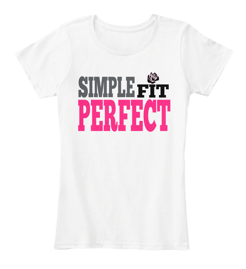 Simple Fit Perfect White T-Shirt Front