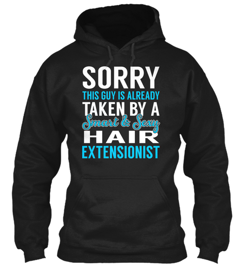 Hair Extensionist Black T-Shirt Front