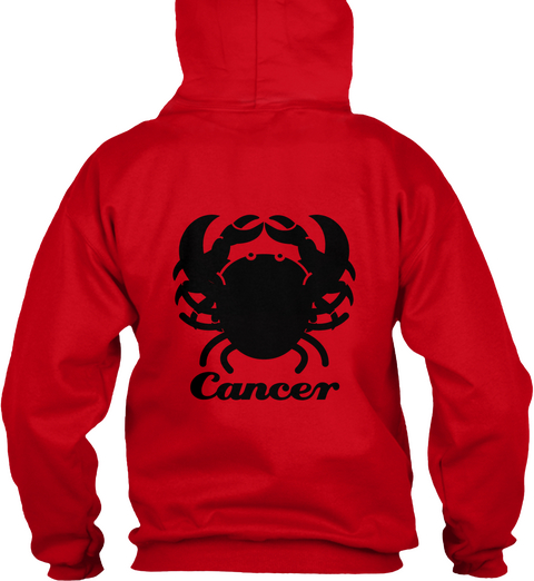 Cancer Red Maglietta Back