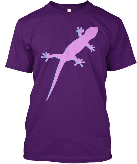 Rainbow Lizards! Purple Camiseta Front