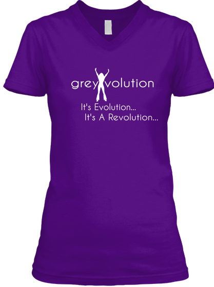 Greyvolution It's Evolution It's A Revolution Team Purple  Maglietta Front