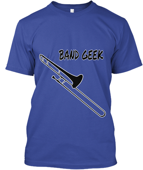 Band Geek Deep Royal T-Shirt Front