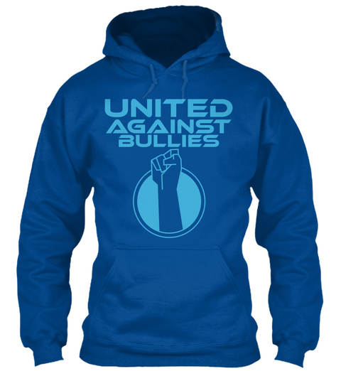 United Against Bullies Royal T-Shirt Front