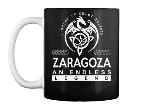 Mug   Zaragoza An Endless Legend Black T-Shirt Front
