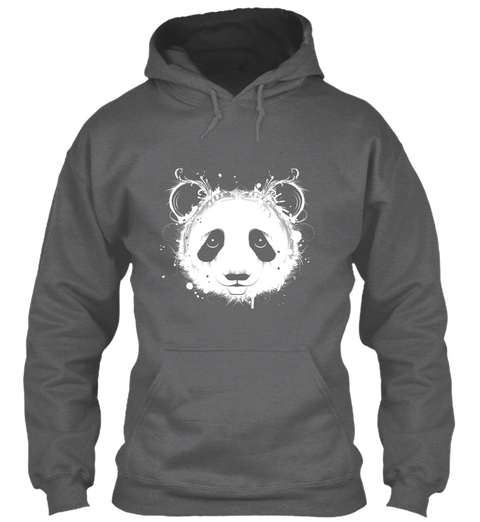 A Head Of A Panda Bear Dark Heather Camiseta Front