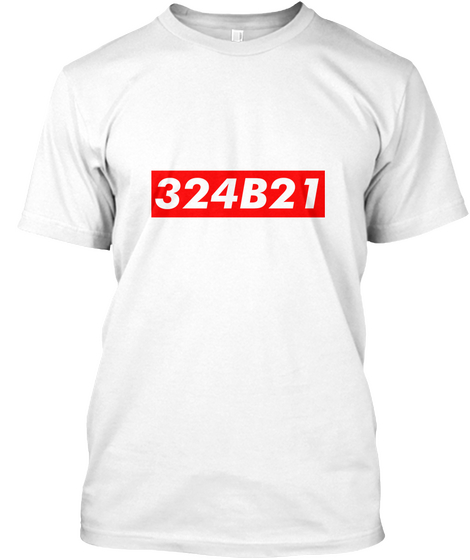 324 B21 Cosima's Tag Number White Camiseta Front