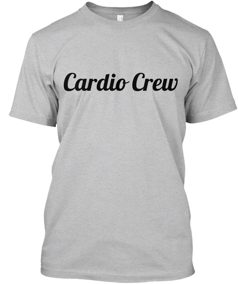 Cardio Crew Sport Grey T-Shirt Front