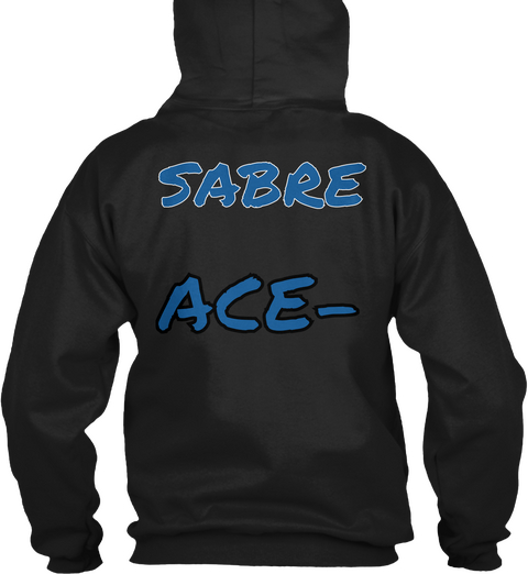 Sabre Ace  Black áo T-Shirt Back