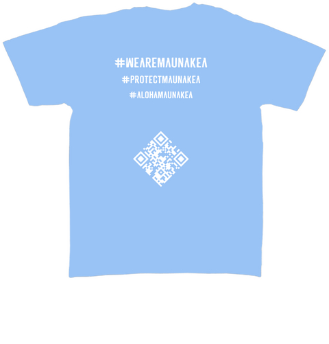 Wearemaunakea Protectmaunakea Alohamaunakea Navy áo T-Shirt Back