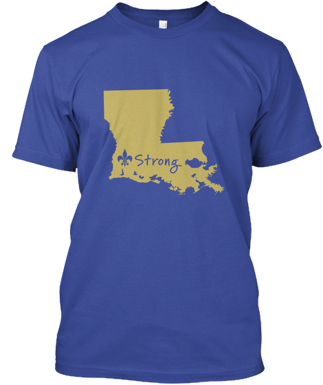 Strong Deep Royal áo T-Shirt Front