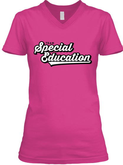 Team Special Education Berry T-Shirt Front