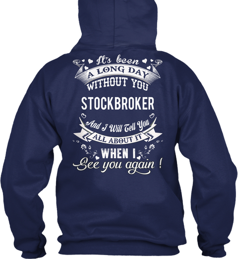 Stockbroker Navy Camiseta Back