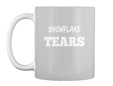 Snow Flake Tears Lt Grey T-Shirt Front