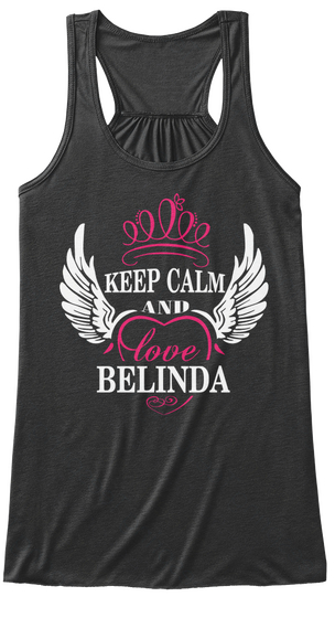 Keep Calm And Love Belinda Dark Grey Heather Kaos Front