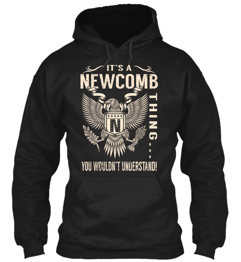 Its A Newcomb Thing Black Camiseta Front