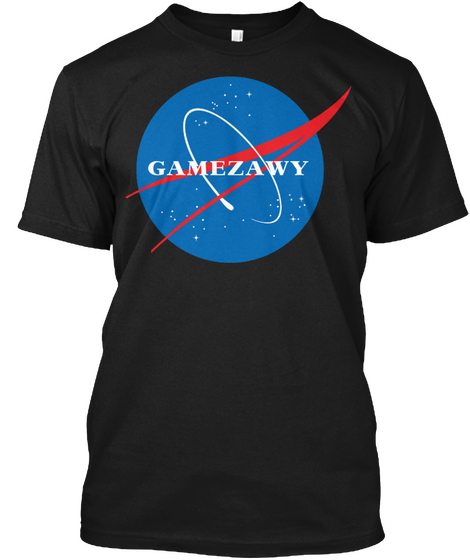 Gamezawy Gamer Merch Black T-Shirt Front