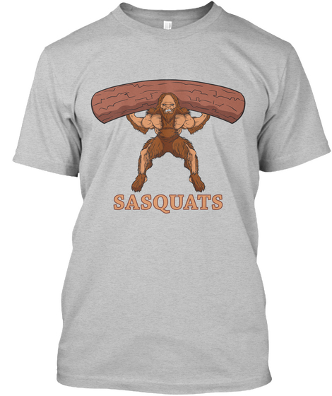 Sasquats Light Heather Grey  Camiseta Front