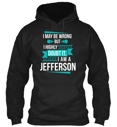 Jefferson   Don't Doubt Black T-Shirt Front