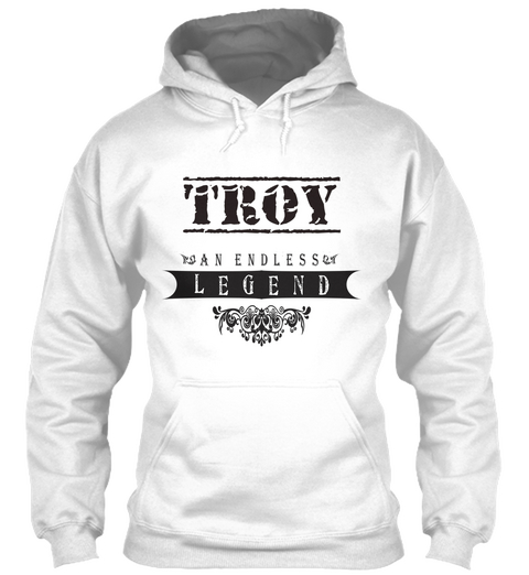 Troy An Endless Legend White T-Shirt Front