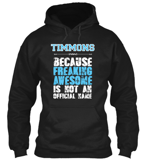 Timmons Is Awesome T Shirt Black Camiseta Front