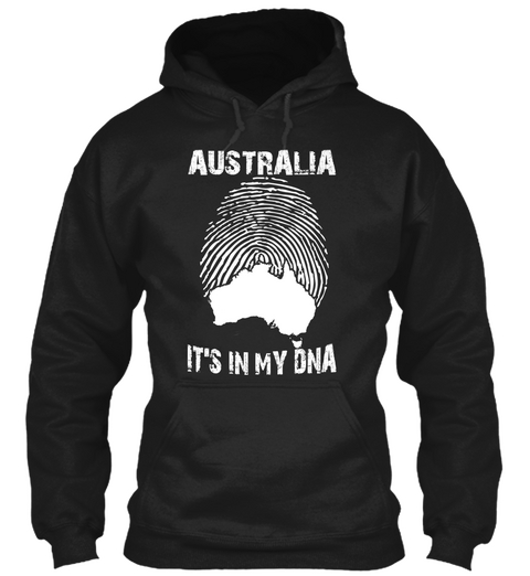 Australia It's In My Dna Black Camiseta Front