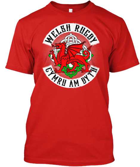 Welsh Rugby Cymru Am Byth Red T-Shirt Front