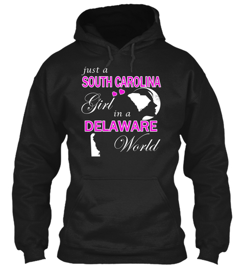 South Carolina Girl   Delaware World Black Kaos Front