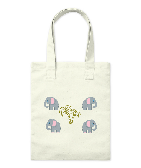 Four Elephants  Natural T-Shirt Front