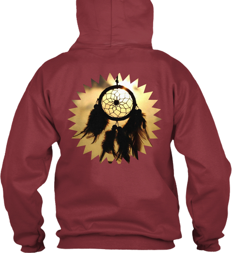 Dream Catcher In The Sun Maroon Camiseta Back