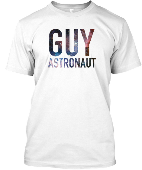 Guy Astronaut White T-Shirt Front