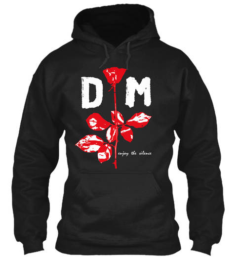 D M Enjoy The Silence Black Camiseta Front