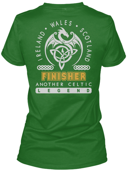 Finisher Legend Patrick's Day T Shirts Irish Green Kaos Back