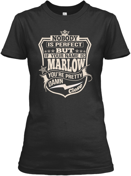 Nobody Perfect Marlow Thing Shirts Black Maglietta Front