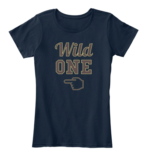 Wild One New Navy áo T-Shirt Front