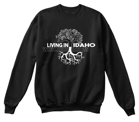 Lingving In Idaho Black Kaos Front