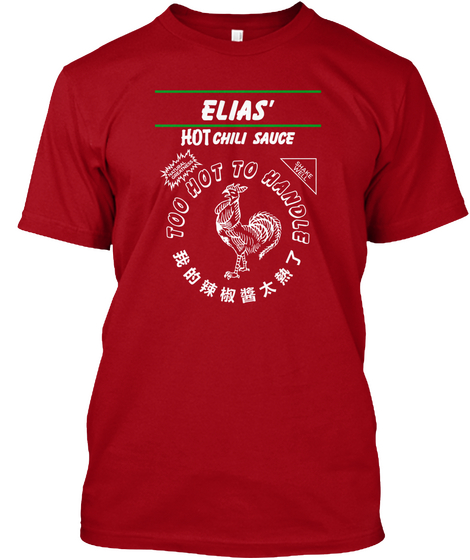 Elias Hot Chili Sauce Deep Red Maglietta Front
