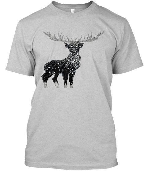 Cosmic Moose Light Steel T-Shirt Front