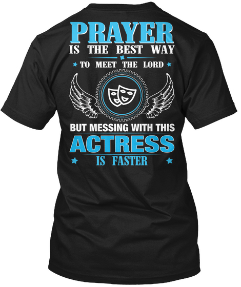 But Messing With This Actress Black T-Shirt Back