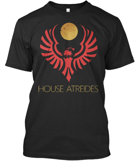 House Atreides Black Camiseta Front