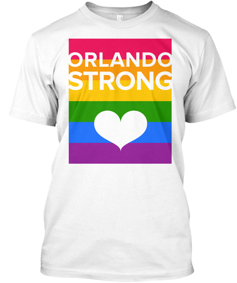 Orlando Strong White T-Shirt Front