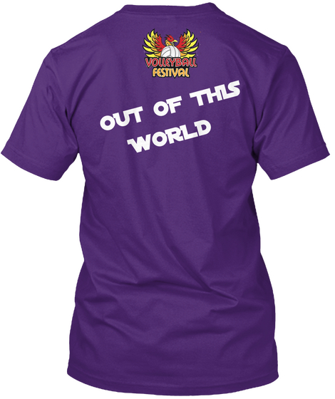 Out Of This World Purple T-Shirt Back