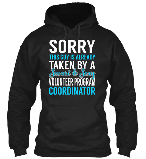 Volunteer Program Coordinator Black T-Shirt Front